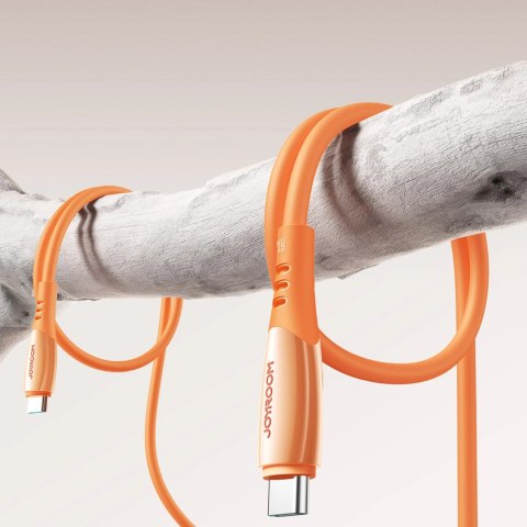 Kabel Joyroom S-A59 Vibrant Series 60W USB-C - USB-C 1,2m - pomarańczowy