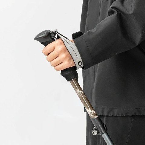 Kijek trekkingowy Qunature nordic walking aluminiowy 110 - 130 cm 1 szt. - brązowy