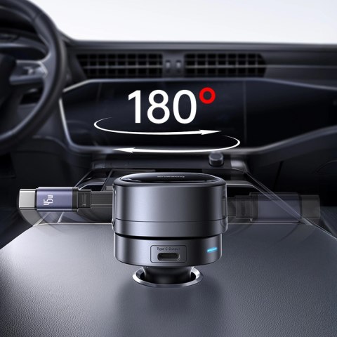 Ładowarka samochodowa Baseus PrimeTrip VR1 60W USB-A USB-C ze zwijanym kablem USB-C - czarna
