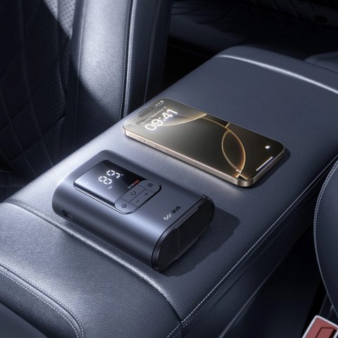 Pompka samochodowa Baseus GoTrip VA1 kompresor 150 PSI z zasilaniem 12 V - ciemnoszara