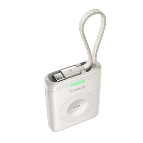 Powerbank Baseus EnerFill FW11 5W do Apple Watch z wbudowanym kablem - biały