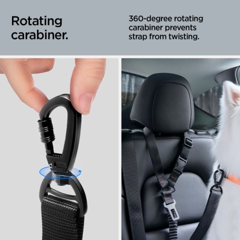 SPIGEN PS100 UNIVERSAL CAR SEAT BELT HOLDER FOR PETS BLACK