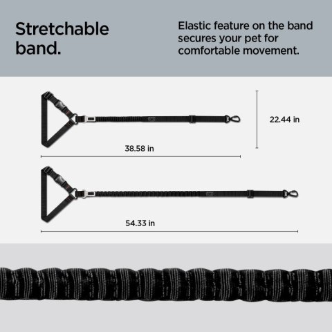 SPIGEN PS100 UNIVERSAL CAR SEAT BELT HOLDER FOR PETS BLACK