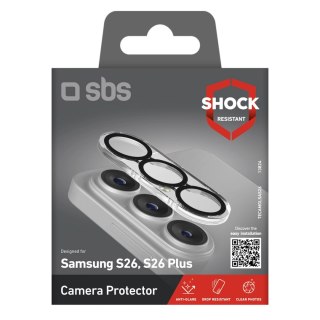 Szkło ochronne SBS na tylną kamerę do Samsung Galaxy S26 - z czarną ramką