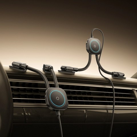 Uchwyt Baseus PrimeTrip C03sPro samochodowy na deskę rozdzielczą z ładowarką indukcyjną przyklejany - czarny