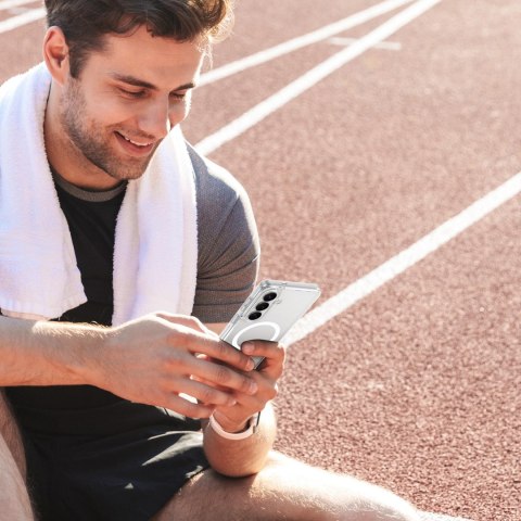 Etui Dux Ducis Clin Mag kompatybilne z MagSafe na Samsung Galaxy S26 - przezroczyste