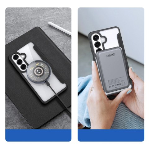 Etui Dux Ducis Skin X Pro z portfelem kompatybilne z MagSafe na Samsung Galaxy S26 - czarne