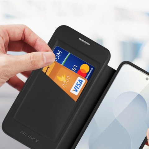 Etui Dux Ducis Skin X Pro z portfelem kompatybilne z MagSafe na Samsung Galaxy S26 - czarne