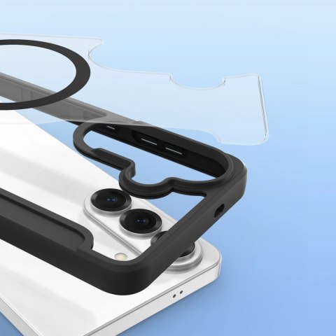 Etui Dux Ducis Skin X Pro z portfelem kompatybilne z MagSafe na Samsung Galaxy S26 - czarne