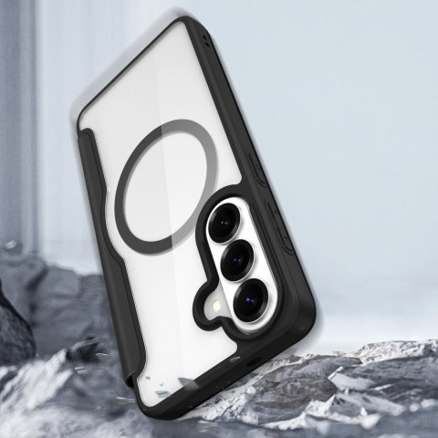 Etui Dux Ducis Skin X Pro z portfelem kompatybilne z MagSafe na Samsung Galaxy S26 - czarne