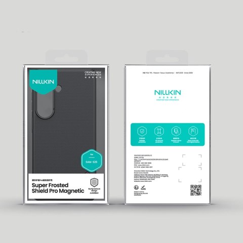 Etui Nillkin Super Frosted Shield Pro Magnetic kompatybilne z MagSafe na Samsung Galaxy S26+ - czarne