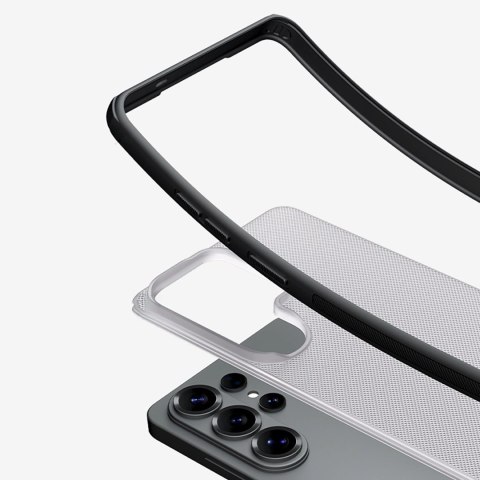 Etui Nillkin Super Frosted Shield Pro na Samsung Galaxy S26 Ultra - półprzezroczysto-czarne