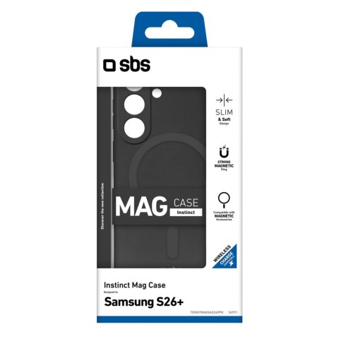 Etui SBS Instinct Mag na Samsung Galaxy S26 Plus kompatybilne z MagSafe - czarne