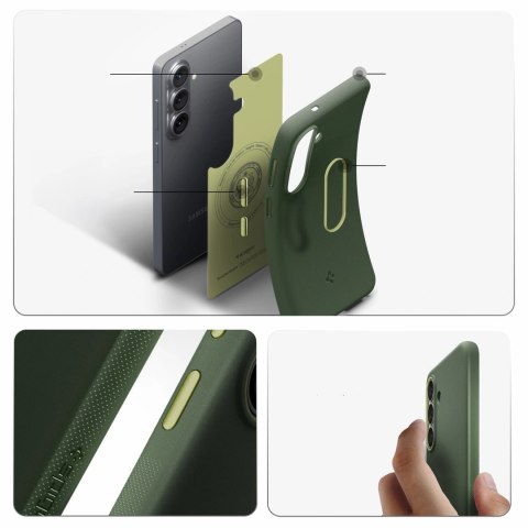 Etui Spigen Nano Pop Mag MagSafe na Samsung Galaxy S26 - zielone