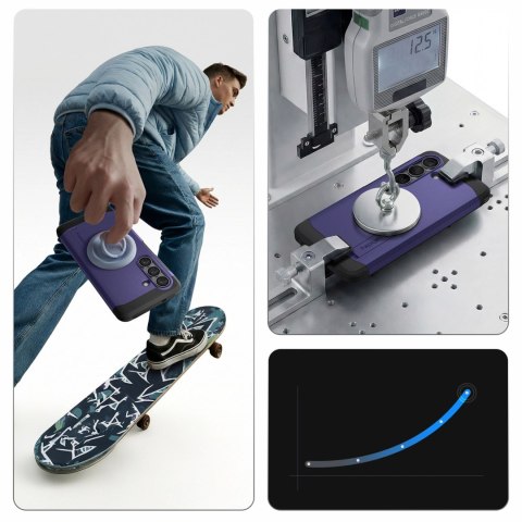 Etui Spigen Tough Armor Mag MagSafe na Samsung Galaxy S26 - fioletowe