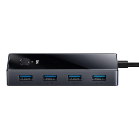 Hub USB-C Baseus PioneerJoy 4xUSB-A 3.0 - szary