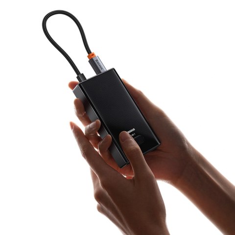 Hub USB-C Baseus PioneerJoy 4xUSB-A 3.0 - szary