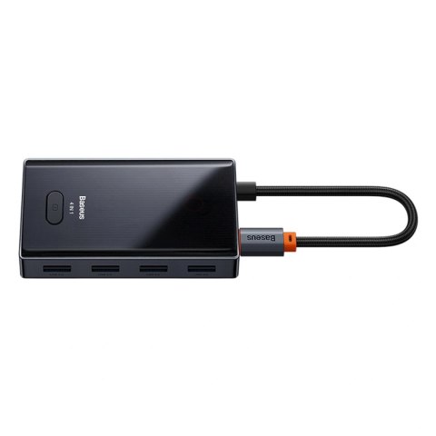 Hub USB-C Baseus PioneerJoy 4xUSB-A 3.0 - szary
