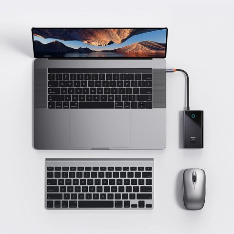 Hub USB-C Baseus PioneerJoy 4xUSB-A 3.0 - szary
