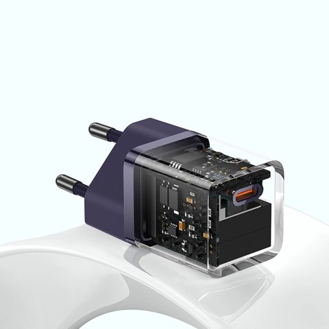 Ładowarka sieciowa Baseus GaN5 30W USB-C EU - fioletowa