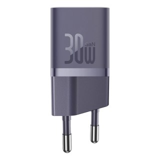Ładowarka sieciowa Baseus GaN5 30W USB-C EU z fioletowym kablem Baseus Dynamic 3 USB-C 100W 1m - fioletowa