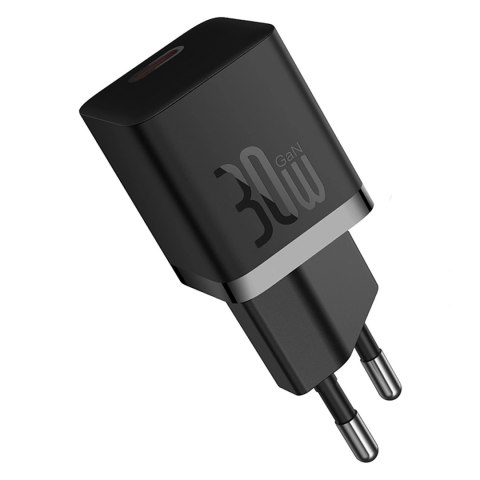 Ładowarka sieciowa Baseus GaN5 30W z kablem 100W USB-C do USB-C - czarna