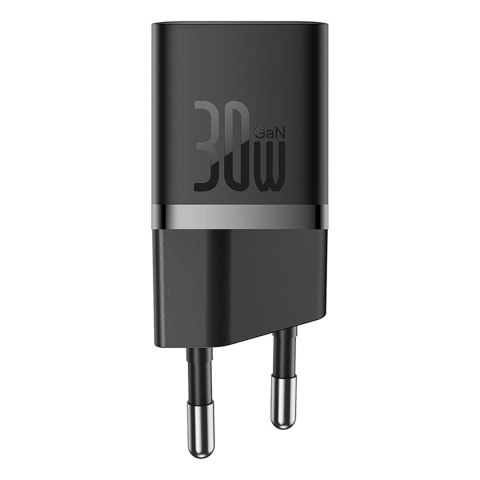 Ładowarka sieciowa Baseus GaN5 30W z kablem 100W USB-C do USB-C - czarna