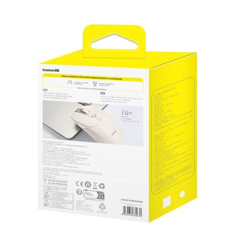 Mysz komputerowa Baseus Editor bezprzewodowa z akumulatorem 800mAh i wskaźnikiem stanu baterii - biała