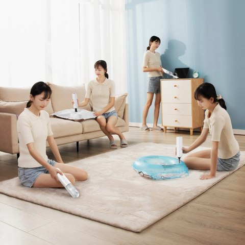 Odkurzacz bezprzewodowy Baseus A3lite samochodowy z funkcją pompki do materacy - biały