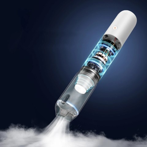 Odkurzacz bezprzewodowy Baseus A3lite samochodowy z funkcją pompki do materacy - biały