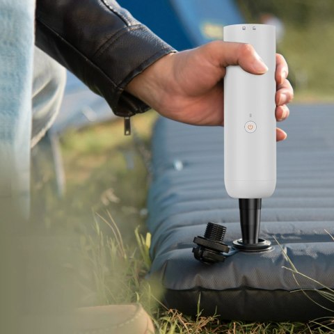 Odkurzacz bezprzewodowy Baseus A3lite samochodowy z funkcją pompki do materacy - biały