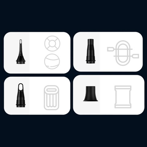 Odkurzacz bezprzewodowy Baseus A3lite samochodowy z funkcją pompki do materacy - biały