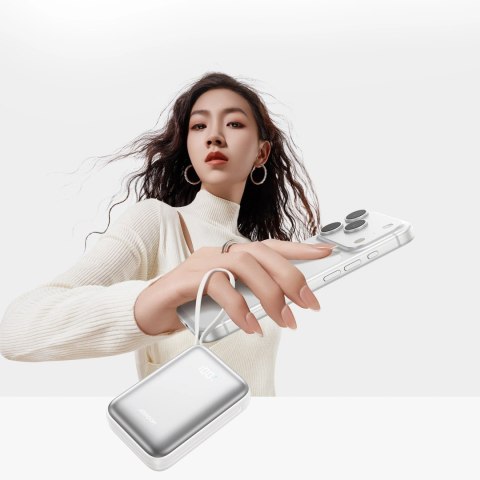 Powerbank Joyroom JR-PBF29 20000mAh 22,5W z podwójnym kablem - biały