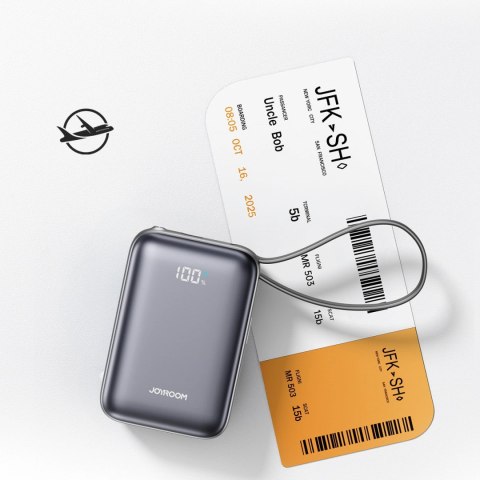 Powerbank Joyroom JR-PBF29 20000mAh 22,5W z podwójnym kablem - czarny