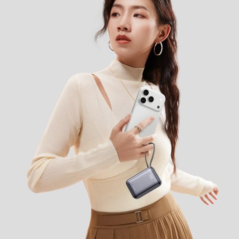 Powerbank Joyroom JR-PBF29 20000mAh 22,5W z podwójnym kablem - czarny