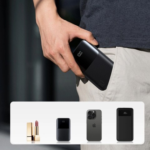 Powerbank Joyroom JR-QP191 Star Series Mini 10000mAh 22,5W z wyświetlaczem cyfrowym - czarny