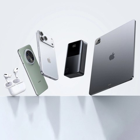 Powerbank Joyroom JR-QP192 Star Series Mini 20000mAh 22,5W z wyświetlaczem cyfrowym - czarny