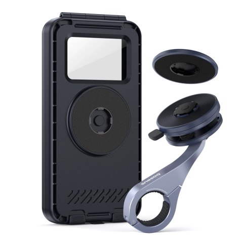 Uchwyt rowerowy Baseus PrimeTrip VB1 na telefon montowany na kierownicę magnetyczny - szary