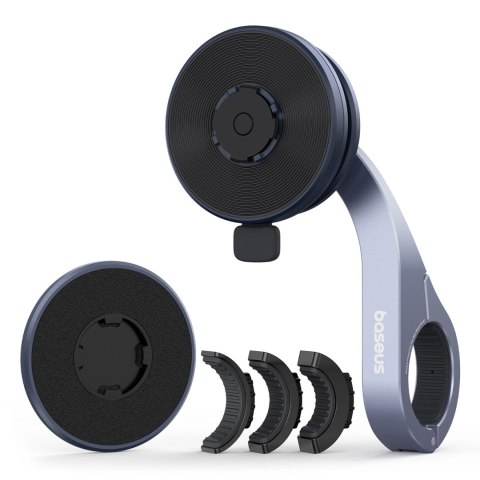 Uchwyt rowerowy Baseus PrimeTrip VB1 na telefon montowany na kierownicę magnetyczny - szary