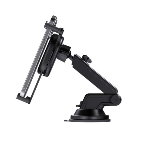 Uchwyt samochodowy Baseus Stable z ładowarką indukcyjną 15W grawitacyjny z przyssawką - czarny