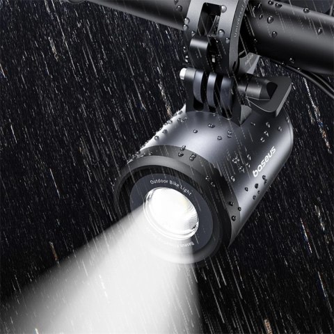 Uchwyt z lampką 2w1 Baseus PrimeTrip uniwersalny 3000mAh IP68 LED - czarno-szary
