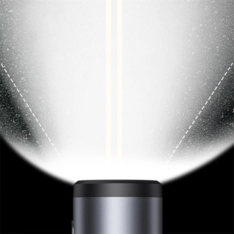 Uchwyt z lampką 2w1 Baseus PrimeTrip uniwersalny 3000mAh IP68 LED - czarno-szary