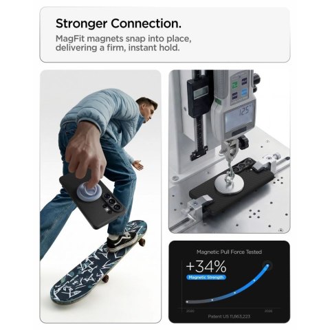 Etui Spigen Liquid Air Mag MagSafe na Samsung Galaxy S26 Ultra - czarne