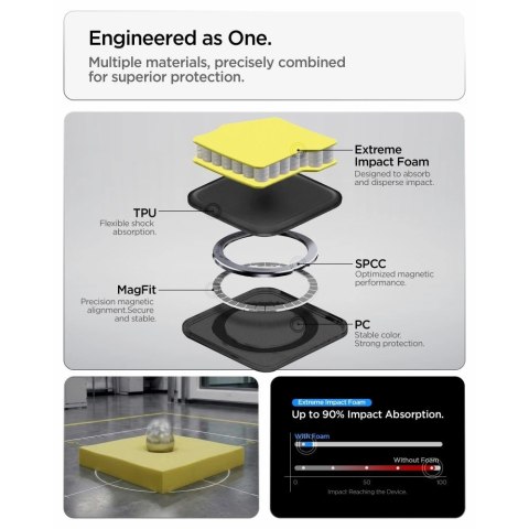 Etui Spigen Tough Armor Mag MagSafe na Samsung Galaxy S26 Ultra - fioletowe