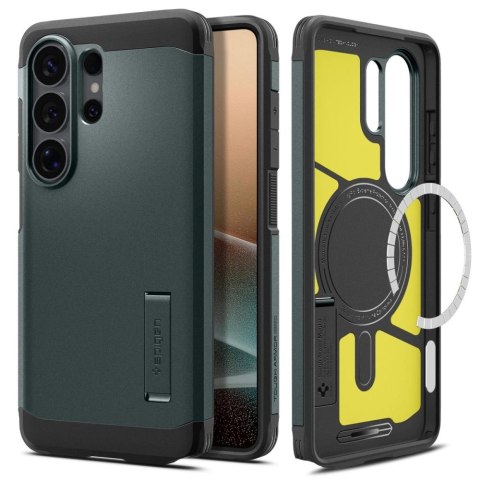 Etui Spigen Tough Armor Mag MagSafe na Samsung Galaxy S26 Ultra - zielone