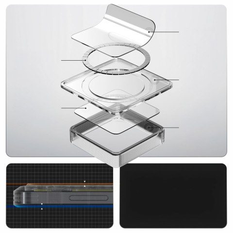 Etui Spigen Ultra Hybrid Mag MagSafe na Samsung Galaxy S26 Neo One - przezroczyste