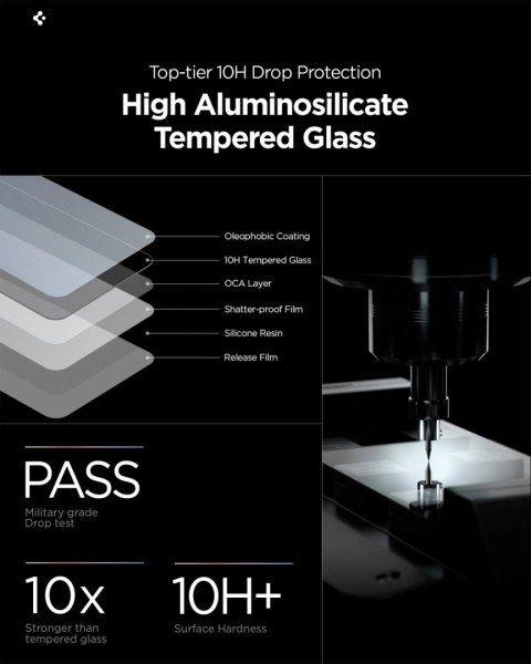 Szkło prywatyzujące Spigen Glas.Tr Ez Fit Pro HD 2-pack na Samsung Galaxy S26