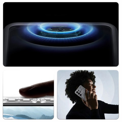 Etui Spigen Ultra Hybrid Mag MagSafe na Samsung Galaxy S26 Ultra Zero One - przezroczysto-białe