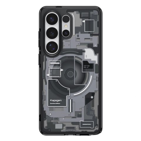 Etui Spigen Ultra Hybrid Mag MagSafe na Samsung Galaxy S26 Ultra Zero One - przezroczysto-czarne