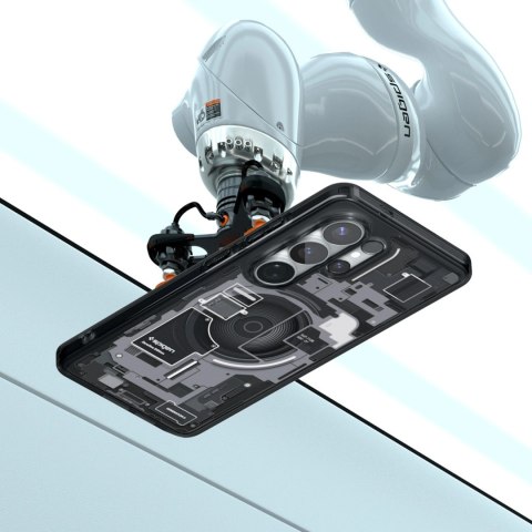 Etui Spigen Ultra Hybrid Mag MagSafe na Samsung Galaxy S26 Ultra Zero One - przezroczysto-czarne